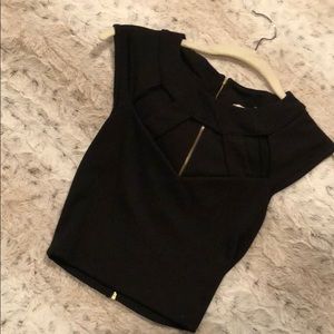 Black crop top